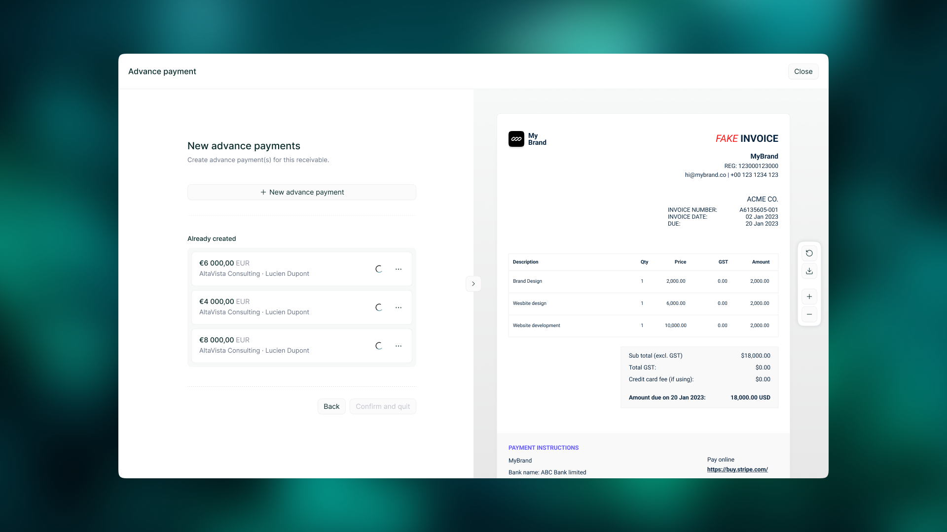 Making advance request journey smoother while strengthening product constraints